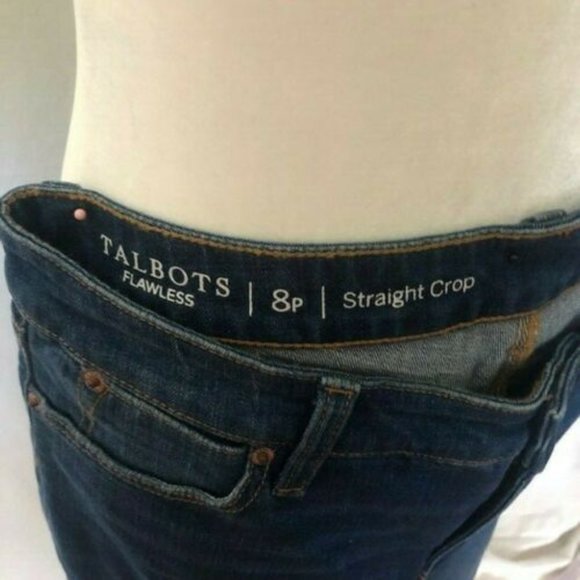 Talbots straight crop jeans size 8 petite - Picture 2 of 5